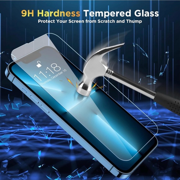 NATUBEAU SCREEN PROTECTORS FOR iPHONE 14 PRO MAX - 3 INCLUDED NIB - Picture 4 of 5